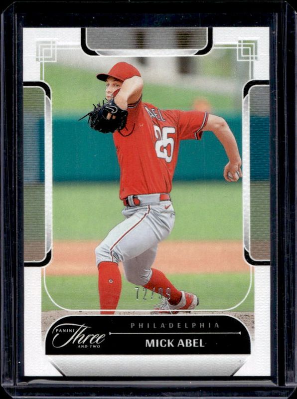 Mick Abel 2024 Panini Three and Two #9 Base /99 RAW