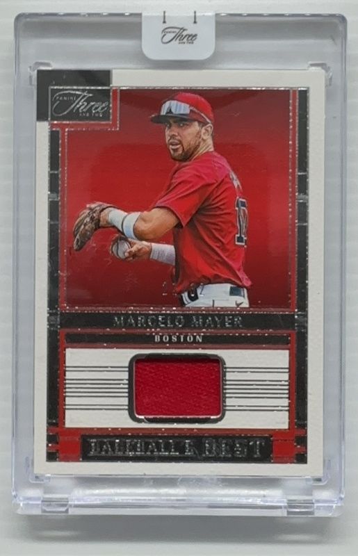 Marcelo Mayer 2024 Panini Three and Two #BBM-MM Baseball’s Best Memorabilia /32 RAW