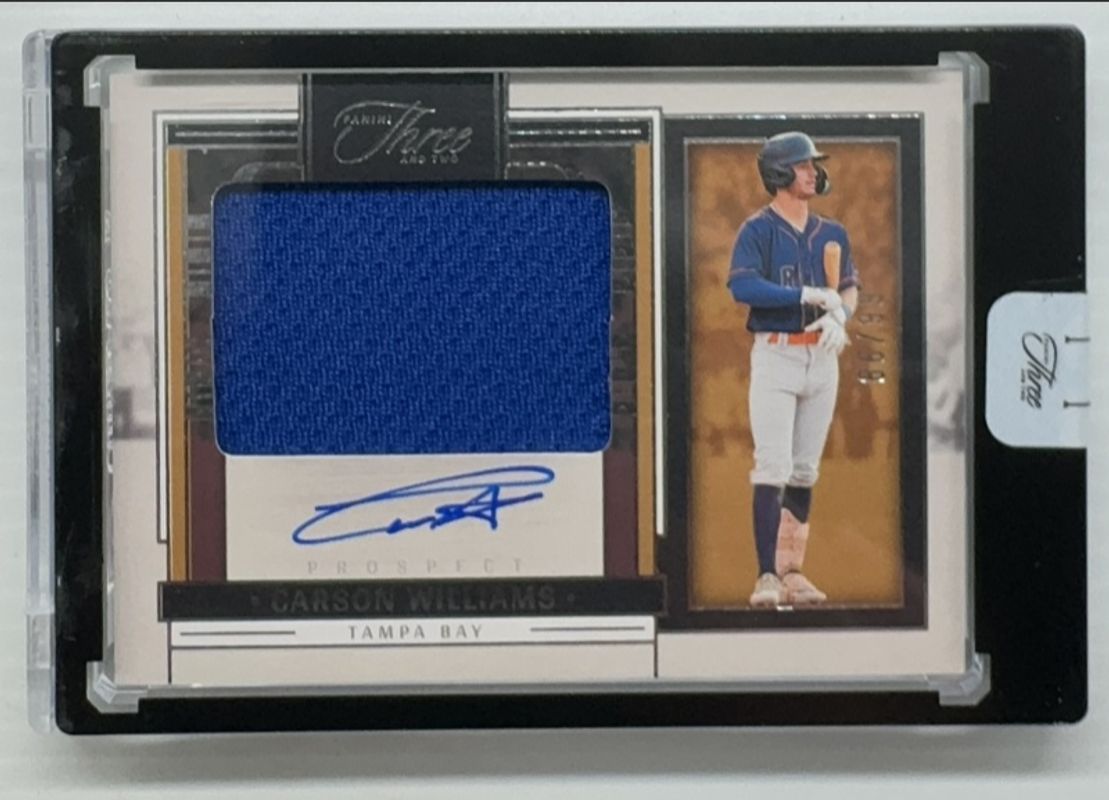 Carson Williams 2024 Panini Three and Two #PJA-CW Prospect Jersey Autographs /99 RAW