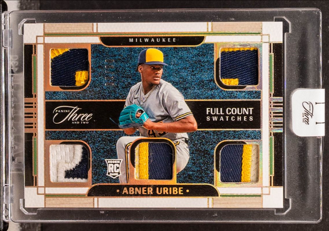 2024 Panini Three and Two #FCS-AU Full Count Swatches - Holo Silver /25