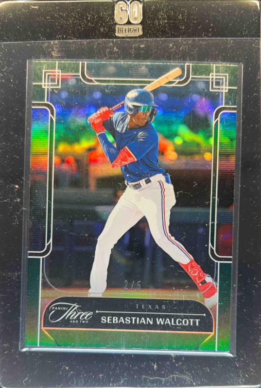 Sebastian Walcott 2024 Panini Three and Two #35 Emerald /5 RAW