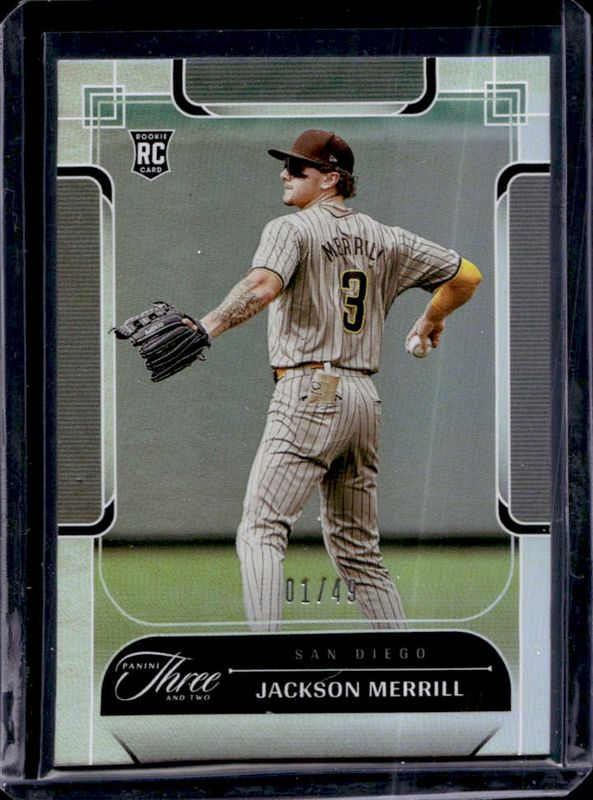 Jackson Merrill 2024 Panini Three and Two #85 Holo Silver /49 Rookie RAW