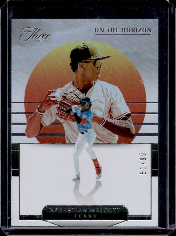 Sebastian Walcott 2024 Panini Three and Two #7 On The Horizon /99 RAW