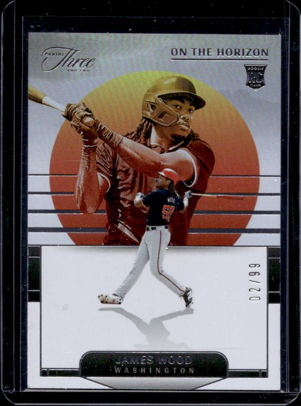 James Wood 2024 Panini Three and Two #8 On The Horizon /99 RAW