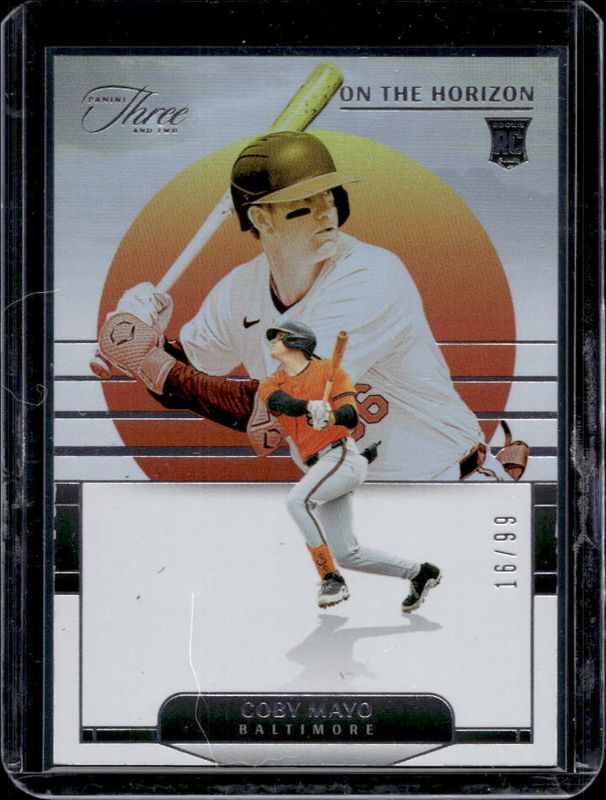 Coby Mayo 2024 Panini Three and Two #11 On The Horizon /99 RAW