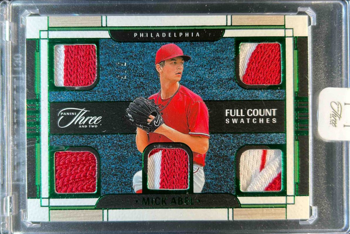 Mick Abel 2024 Panini Three and Two #FCS-MA Full Count Swatches - Emerald /5 RAW