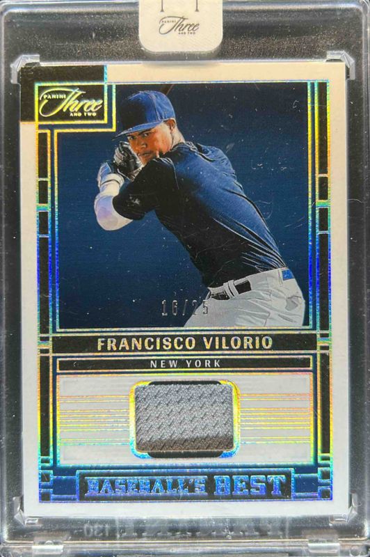 2024 Panini Three and Two #BBM-FV Baseball’s Best Memorabilia - Holo Silver /25