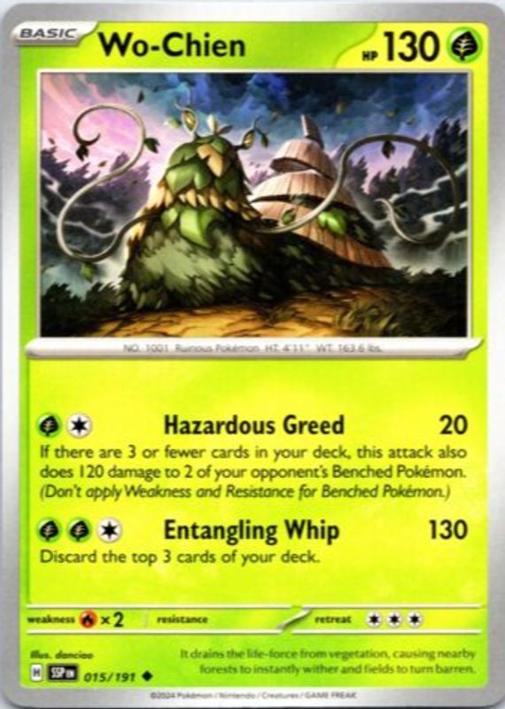 2024 Scarlet & Violet: Surging Sparks #015/191 Base