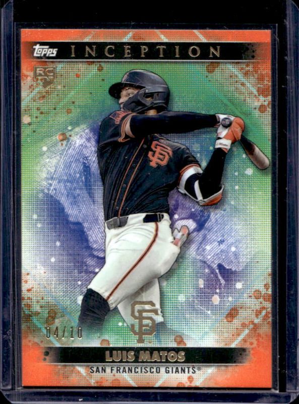 Luis Matos 2024 Topps Inception #59 Orange /10 Rookie RAW