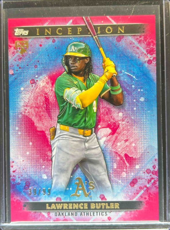 Lawrence Butler 2024 Topps Inception #10 Magenta /99 Rookie RAW