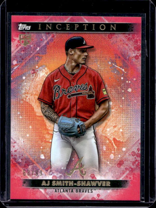 AJ Smith-Shawver 2024 Topps Inception #36 Magenta /99 Rookie RAW