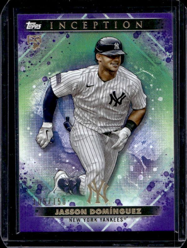 Jasson Dominguez 2024 Topps Inception #38 Purple /150 Rookie RAW