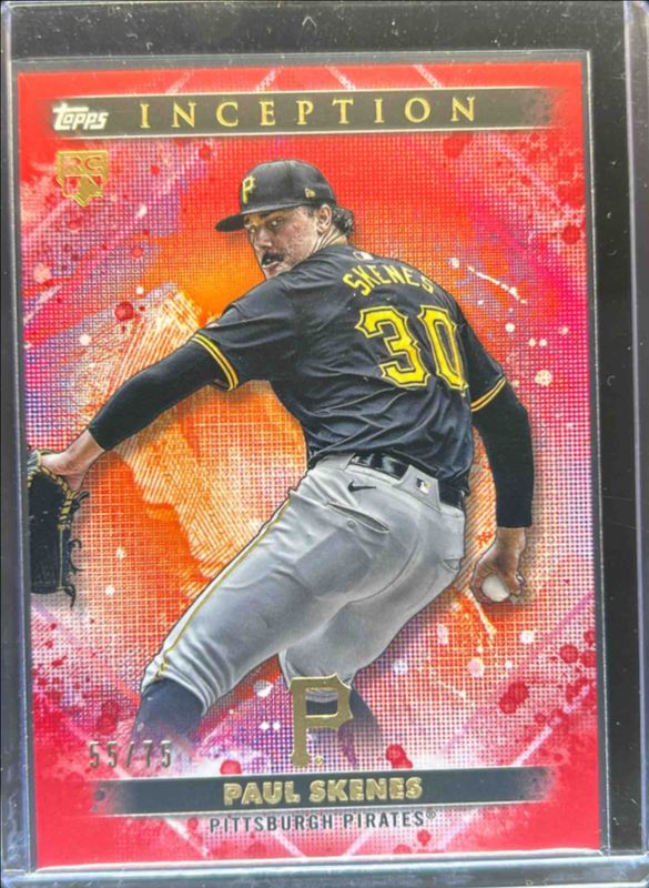 Paul Skenes 2024 Topps Inception #13 Red /75 Rookie RAW