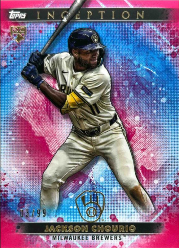 Jackson Chourio 2024 Topps Inception #95 Magenta /99 Rookie RAW