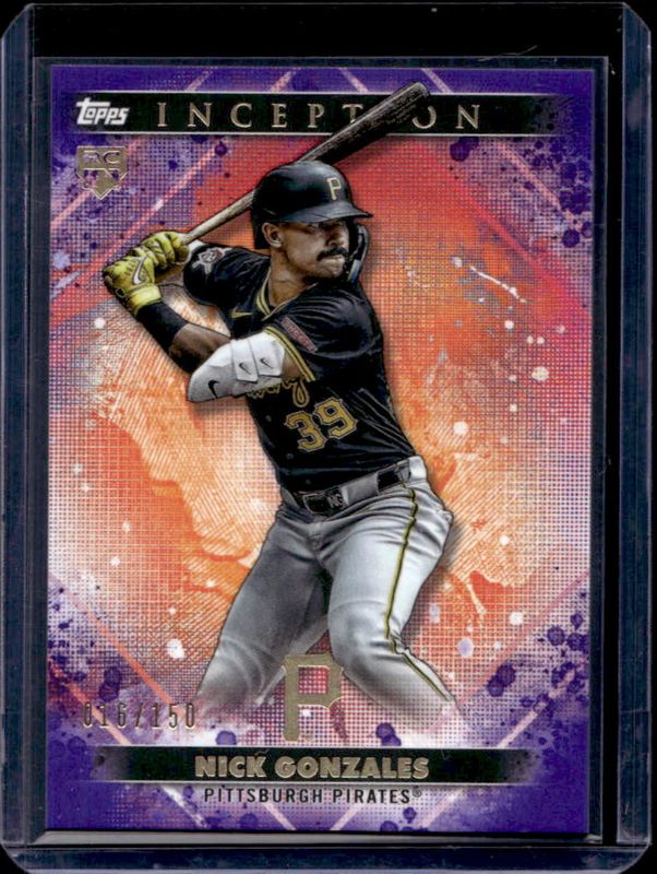 Nick Gonzales 2024 Topps Inception #52 Purple /150 Rookie RAW