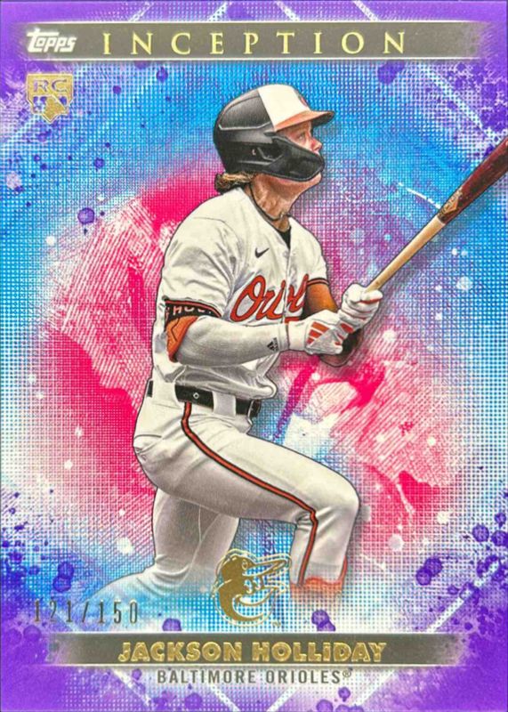 Jackson Holliday 2024 Topps Inception #7 Purple /150 Rookie RAW