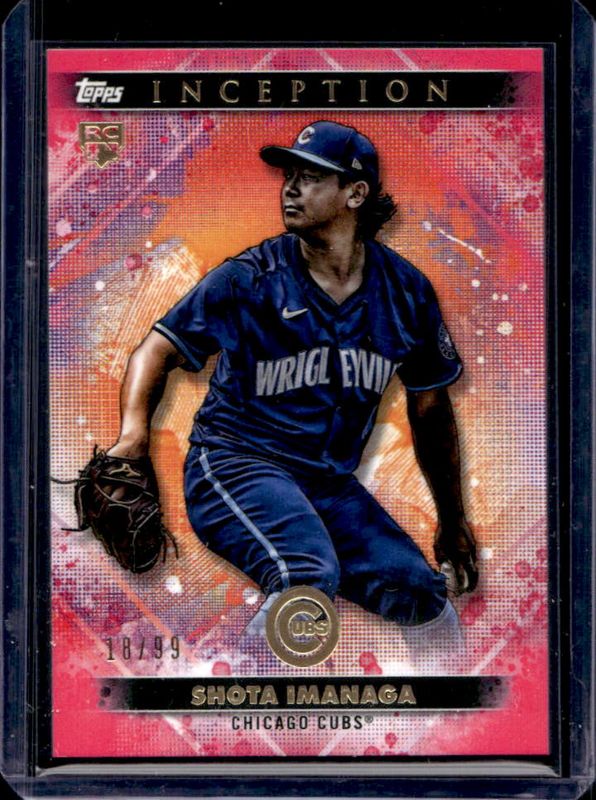 Shota Imanaga 2024 Topps Inception #87 Magenta /99 Rookie RAW