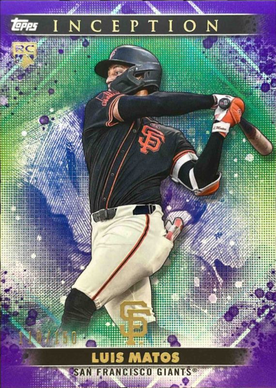 Luis Matos 2024 Topps Inception #59 Purple /150 Rookie RAW