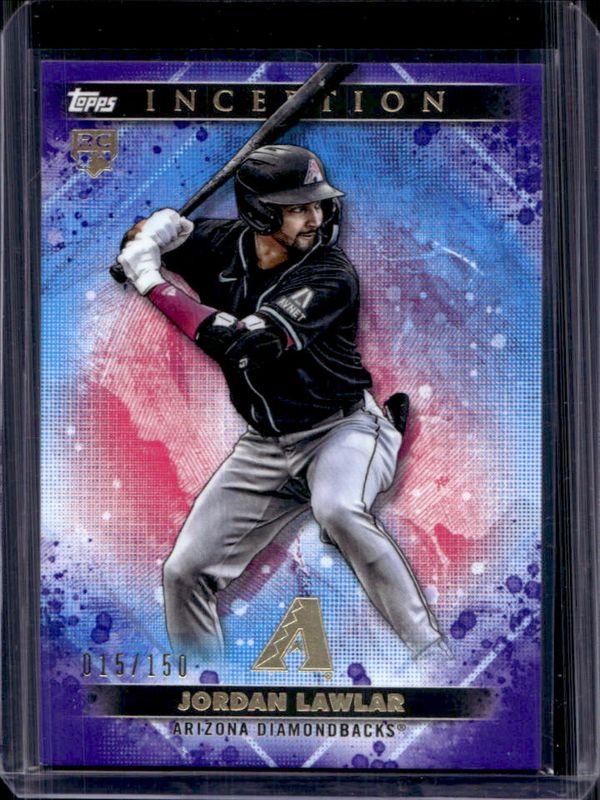 Jordan Lawlar 2024 Topps Inception #25 Purple /150 Rookie RAW