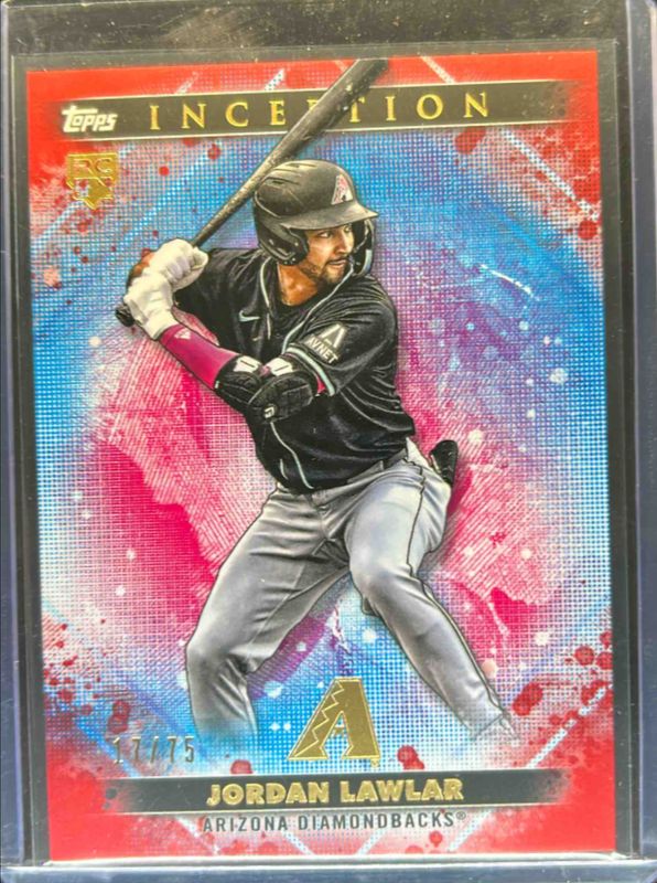 Jordan Lawlar 2024 Topps Inception #25 Red /75 Rookie RAW