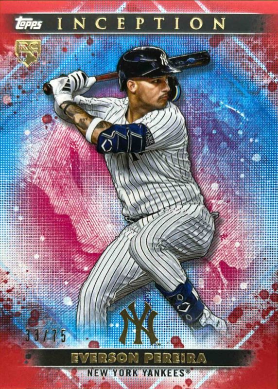Everson Pereira 2024 Topps Inception #12 Red /75 Rookie RAW