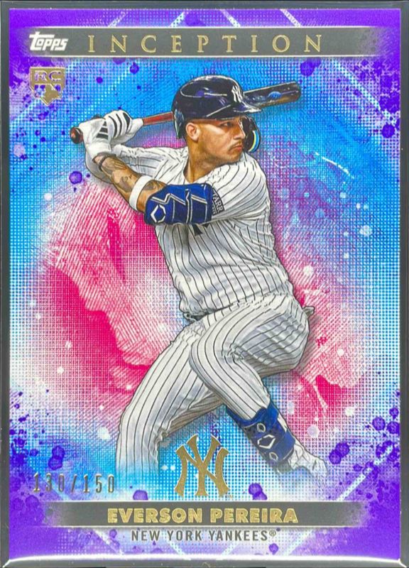 Everson Pereira 2024 Topps Inception #12 Purple /150 Rookie RAW
