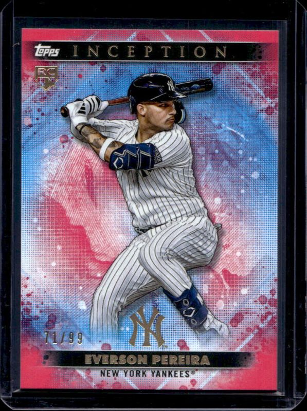 Everson Pereira 2024 Topps Inception #12 Magenta /99 Rookie RAW
