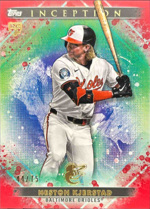 Heston Kjerstad 2024 Topps Inception #72 Red /75 Rookie RAW