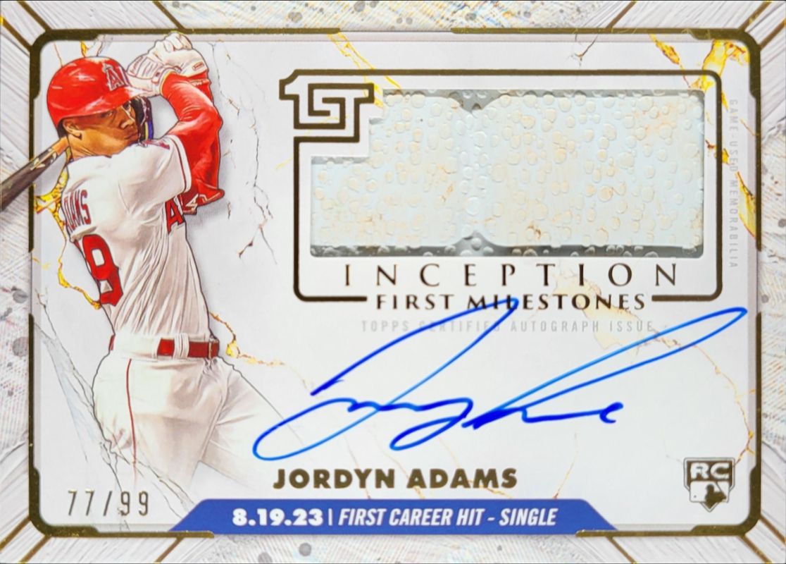 2024 Topps Inception #FMAR-JA MLB First Milestones Autographs Relics /99