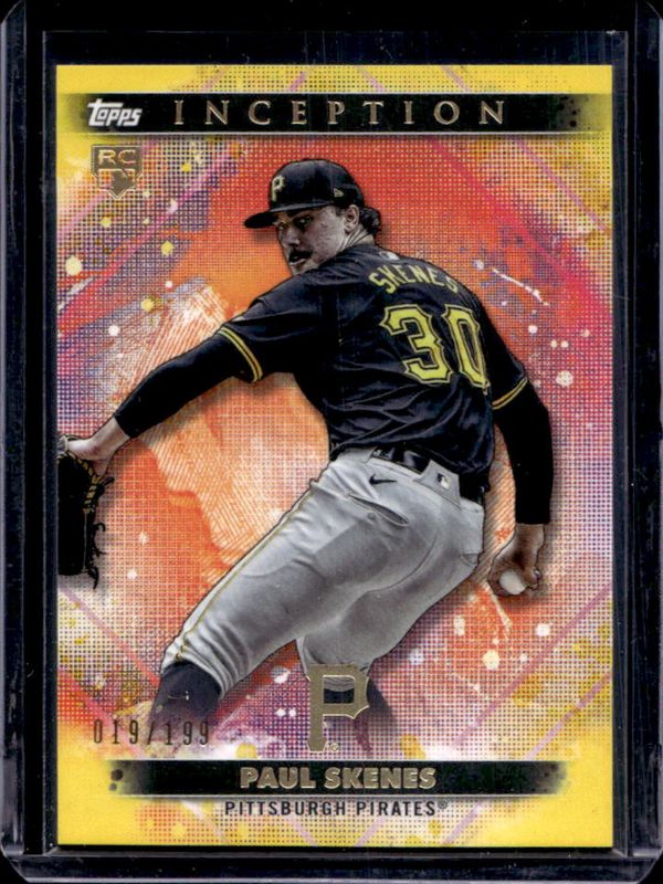 Paul Skenes 2024 Topps Inception #13 Yellow /199 Rookie RAW