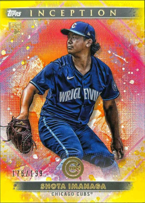 Shota Imanaga 2024 Topps Inception #87 Yellow /199 Rookie RAW