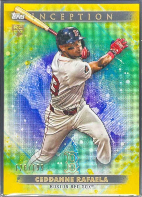 Ceddanne Rafaela 2024 Topps Inception #96 Yellow /199 Rookie RAW