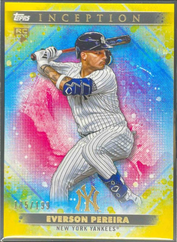 Everson Pereira 2024 Topps Inception #12 Yellow /199 Rookie RAW