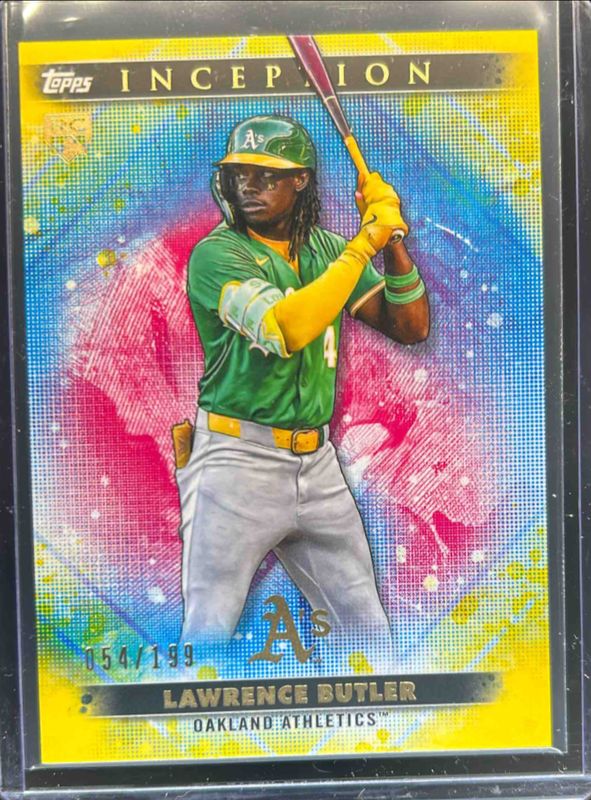 Lawrence Butler 2024 Topps Inception #10 Yellow /199 Rookie RAW