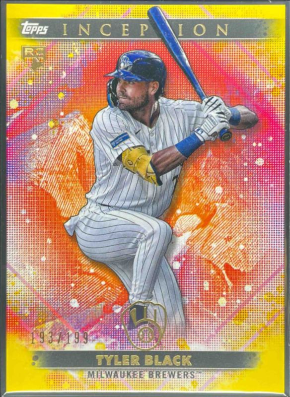 Tyler Black 2024 Topps Inception #64 Yellow /199 Rookie RAW