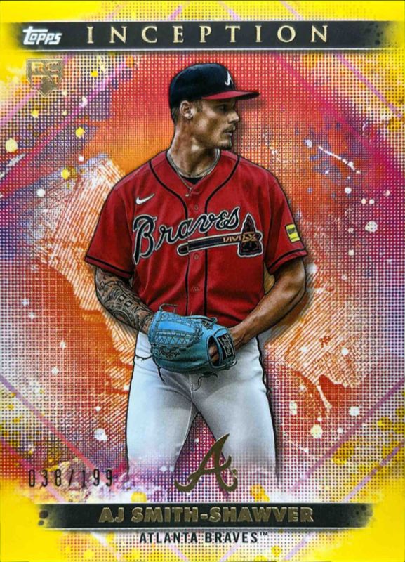 AJ Smith-Shawver 2024 Topps Inception #36 Yellow /199 Rookie RAW
