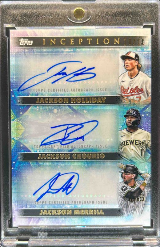 2024 Topps Inception #TA-HCM Triple Autographs /10