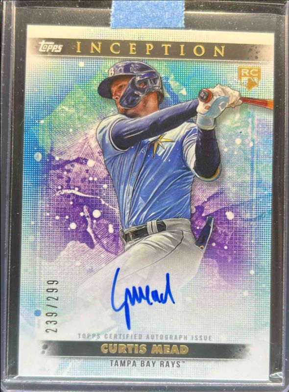 Curtis Mead 2024 Topps Inception #BRES-CME Base Rookies & Emerging Star Autographs /299 RAW