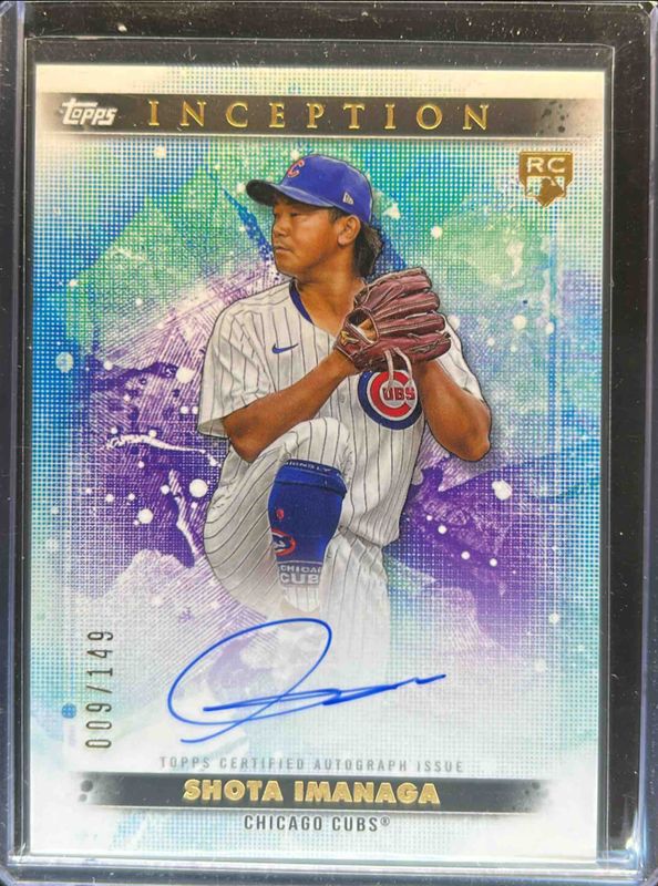 Shota Imanaga 2024 Topps Inception #BRES-SI Base Rookies & Emerging Star Autographs /299 RAW