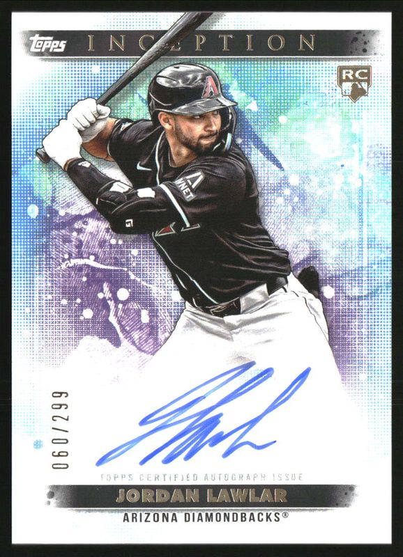 Jordan Lawlar 2024 Topps Inception #BRES-JLA Base Rookies & Emerging Star Autographs /299 RAW