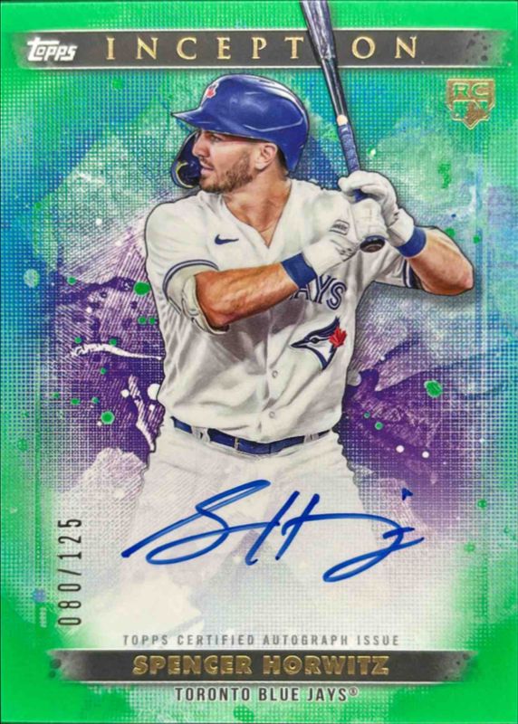 2024 Topps Inception #BRES-SH Base Rookies & Emerging Star Autographs - Green /125