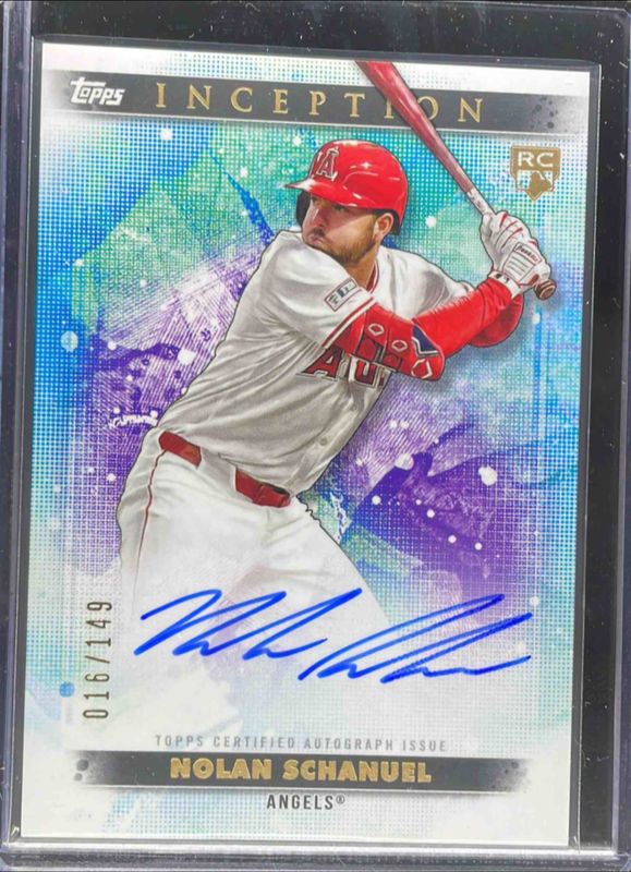 Nolan Schanuel 2024 Topps Inception #BRES-NS Base Rookies & Emerging Star Autographs /299 RAW