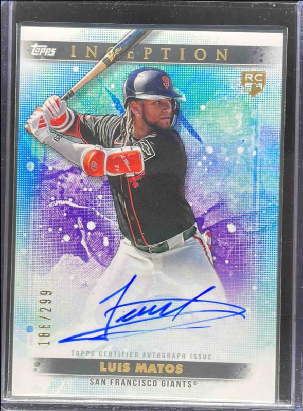Luis Matos 2024 Topps Inception #BRES-LM Base Rookies & Emerging Star Autographs /299 RAW