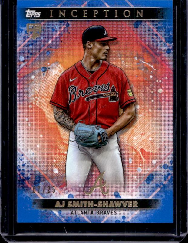 AJ Smith-Shawver 2024 Topps Inception #36 Blue /25 Rookie RAW