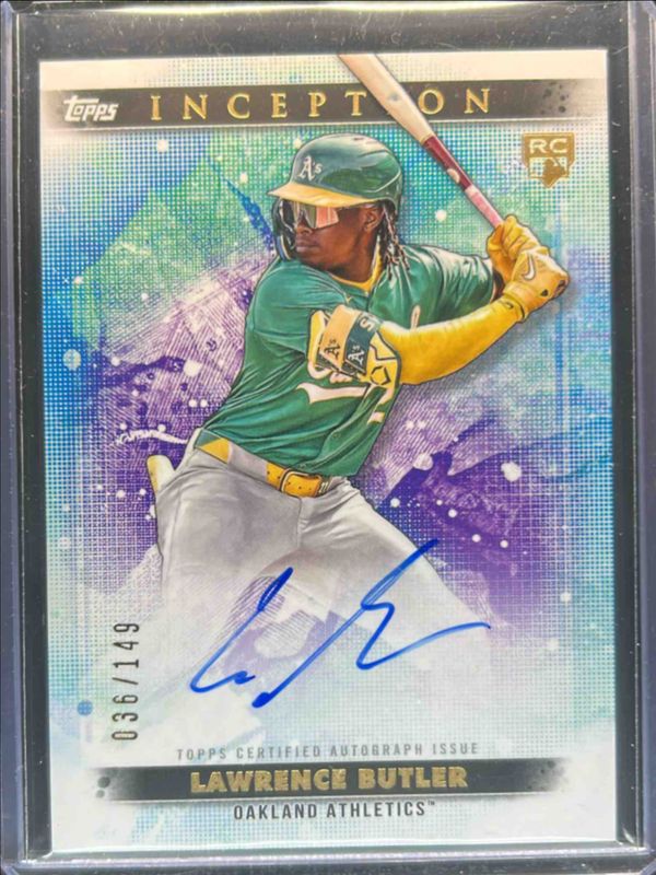 Lawrence Butler 2024 Topps Inception #BRES-LB Base Rookies & Emerging Star Autographs /299 RAW