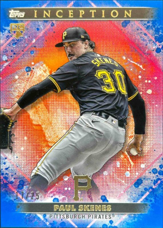Paul Skenes 2024 Topps Inception #13 Blue /25 Rookie RAW