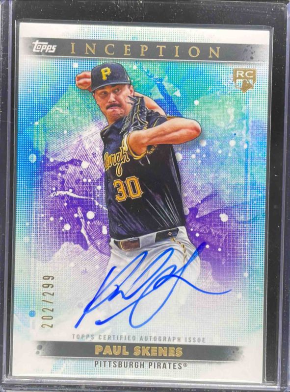 Paul Skenes 2024 Topps Inception #BRES-PS Base Rookies & Emerging Star Autographs /299 RAW