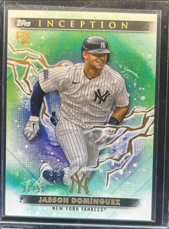 Jasson Dominguez 2024 Topps Inception #38 Gold Electricity /50 Rookie RAW