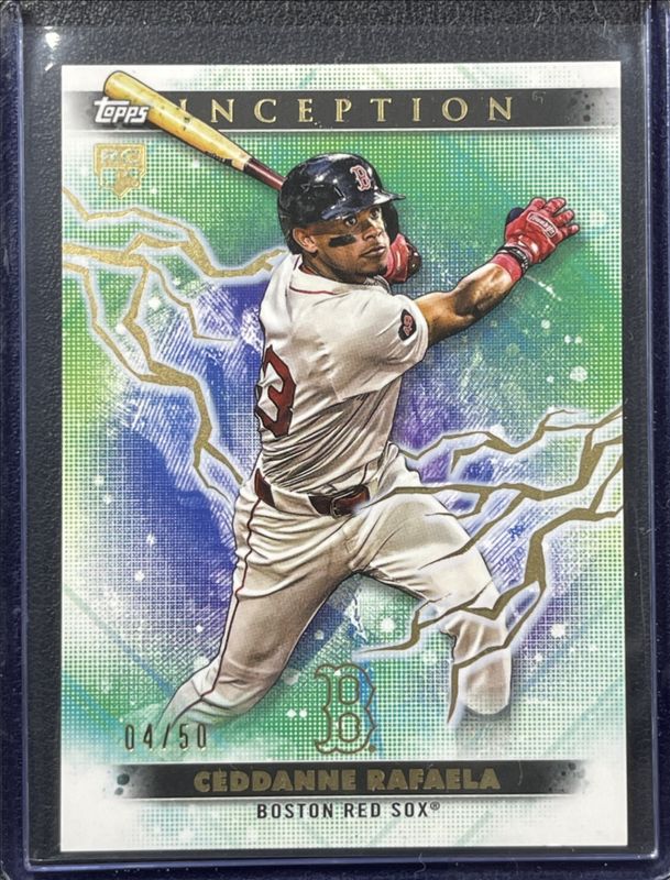 Ceddanne Rafaela 2024 Topps Inception #96 Gold Electricity /50 Rookie RAW