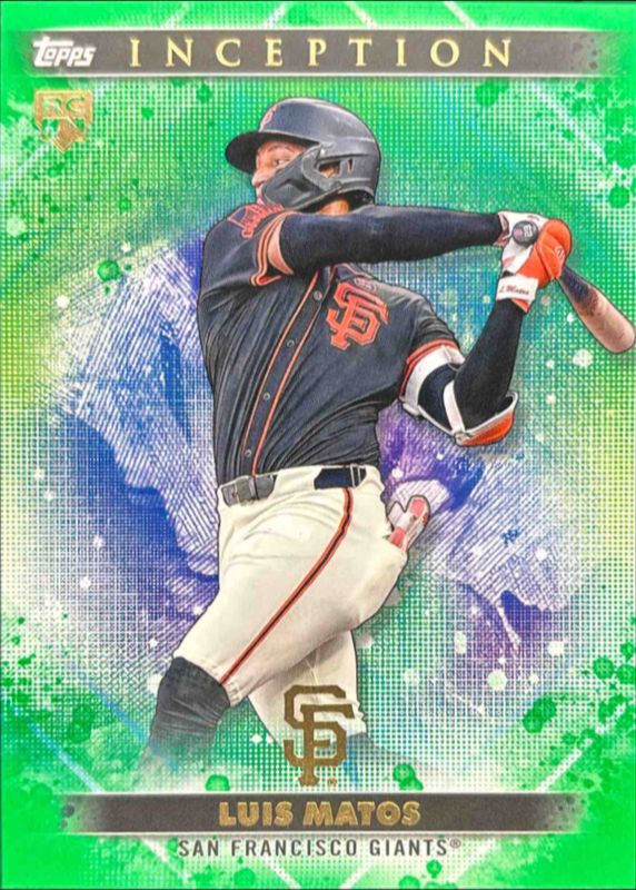 Luis Matos 2024 Topps Inception #59 Green Rookie RAW